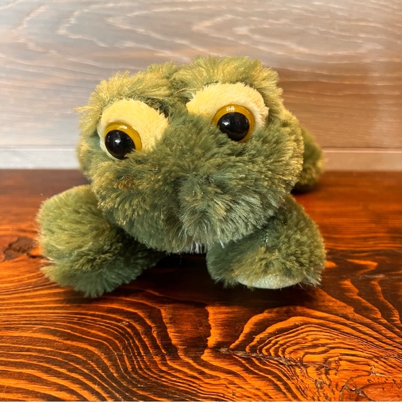 Aurora Frolick Green Frog‎ Plush Stuffed Animal Toy Nov 2016 Handmade - Picture 1 of 9